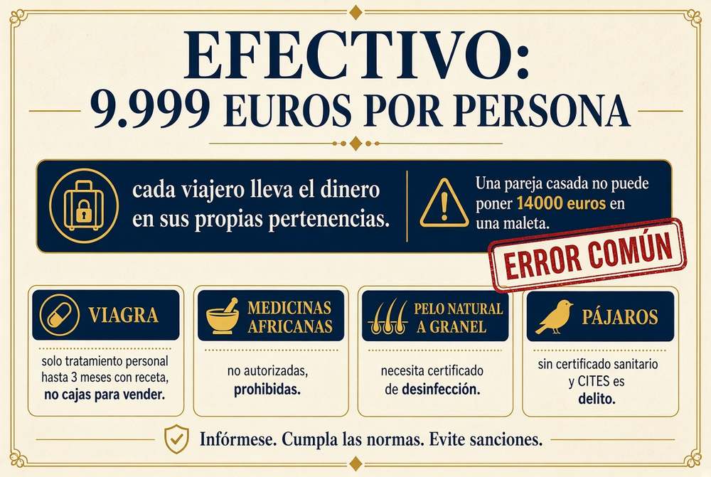 9.999 euros por persona, en sus pertenencias