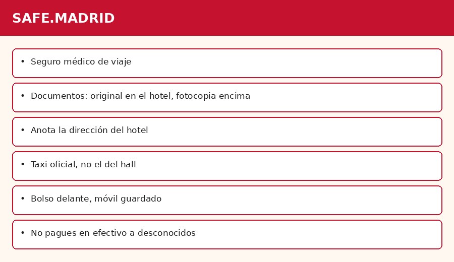 Consejos de viaje en Madrid